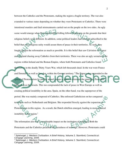 Western Civilization (1300-1700): The Protestant Reformation