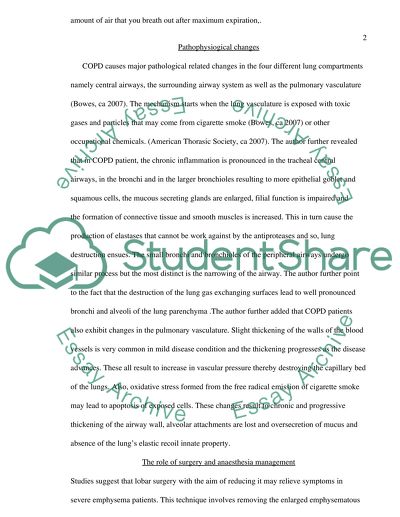 Anaesthetic Management