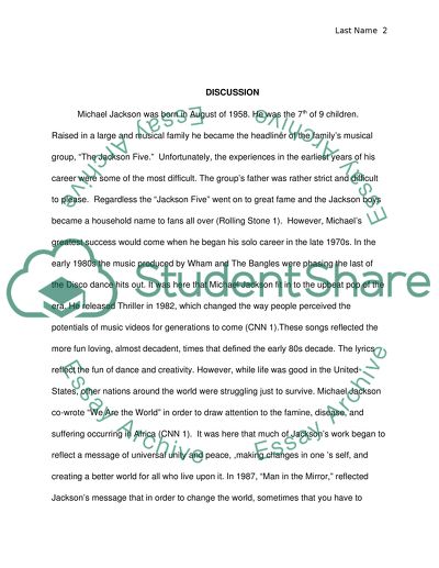 History musicMichael Jackson