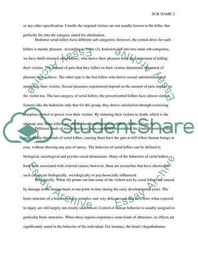 The Serial Killing Issue