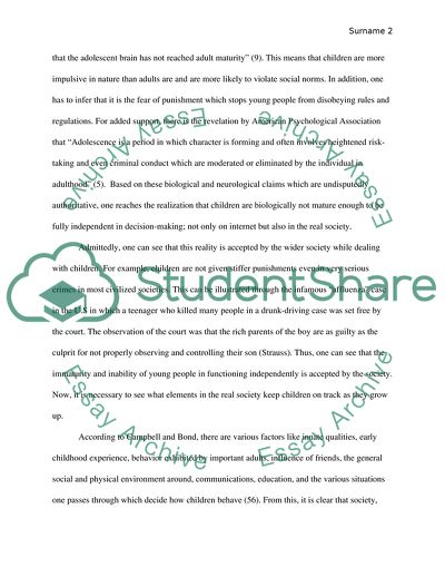 Mandatory Monitoring of Childrens Internet and Social Networking Activities in the U.S