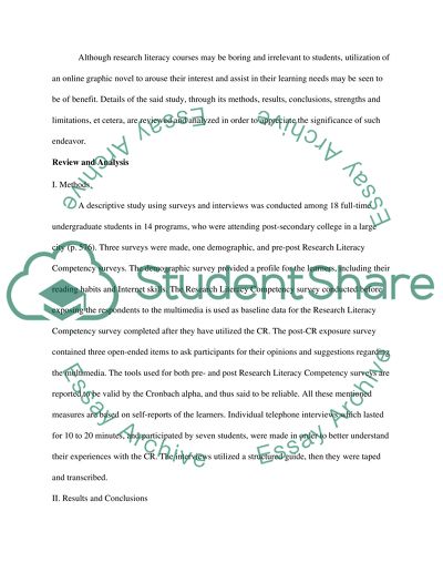 Basic Research Literacy Courses