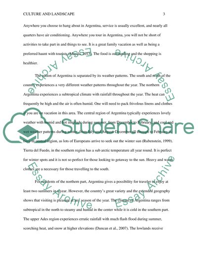 Calture and landscape