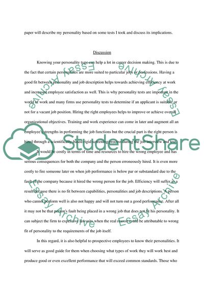 Personality as the Whole Set of an Individuals Characteristics