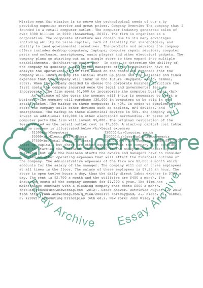 Computer Retail Business