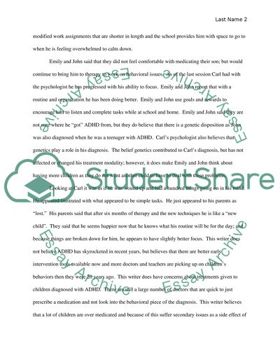 Attention Deficit Hyperactivity Disorder Among School-Aged Children