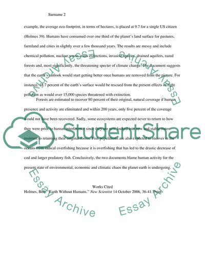 Earth Without Humans