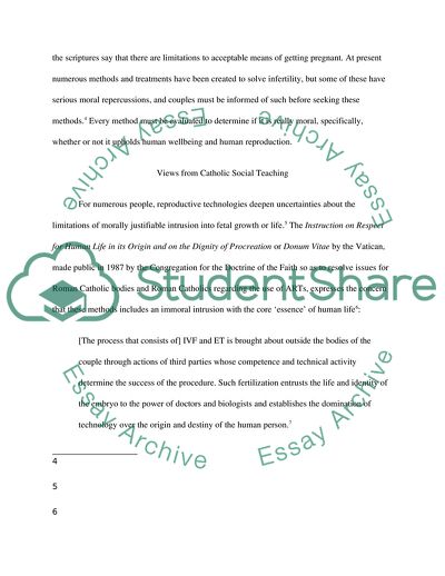 Reproductive Technologies - Ethics of Embryo Adoption