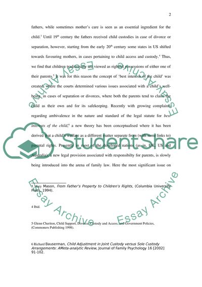 Family Law: Parents and children