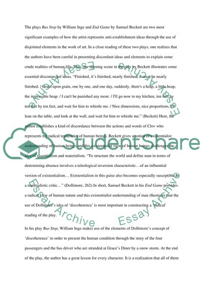 End Game from the Views of Dollimore