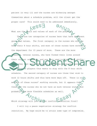 Conflict in Intensive Care Unit