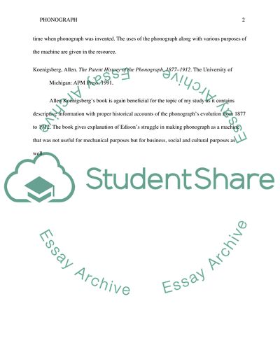 Books about the Phonograph Role in the World