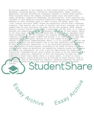 Implication of Research Studies in Hospitality Industry