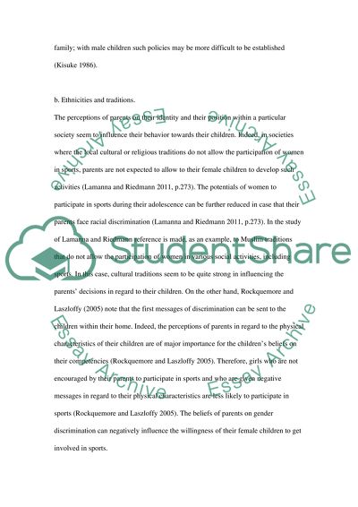 Discrimination Against Women In Sports