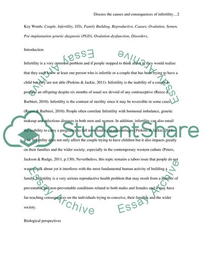Essay on infertility image
