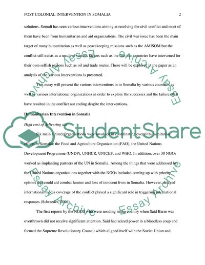 Somalia conflict summary picture