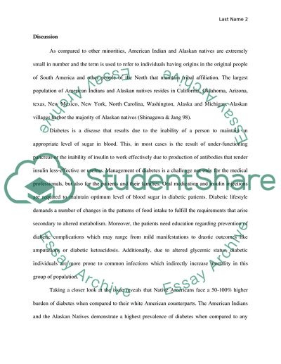 Higher Incidence of Diabetes Among the American Indians and Alaskan Natives