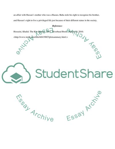 Social Inequality in The Kite Runner by Khalid Hosseini