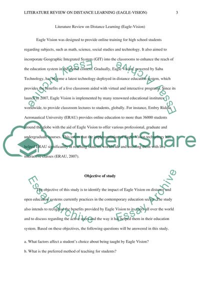 Distance Learning (Eagle-Vision)