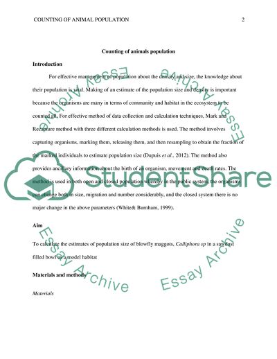 Counting of Animal Population