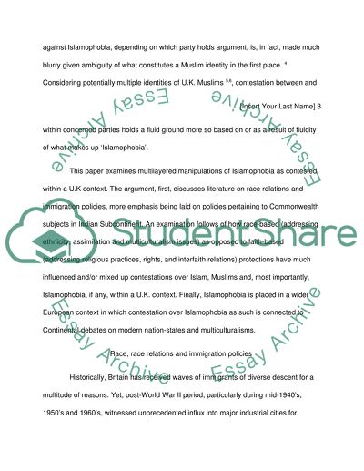 Islamophobia: The Problem of Labelling