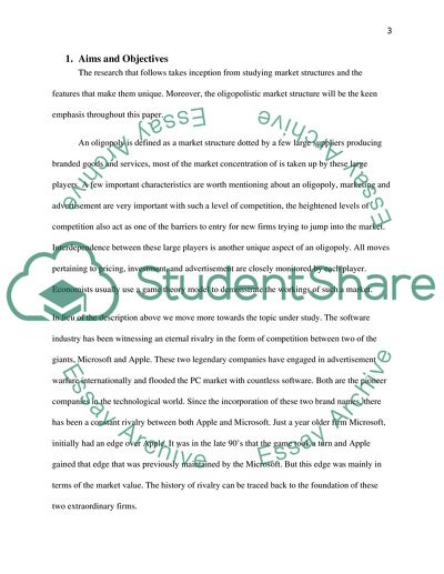 Oligopoly of Microsoft and Apple