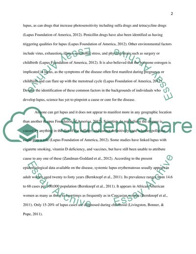 Major Characteristics of Lupus
