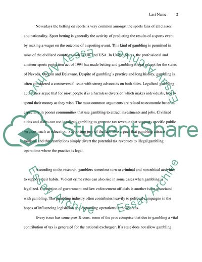 Gambling Regulations among Different Sports Organizations