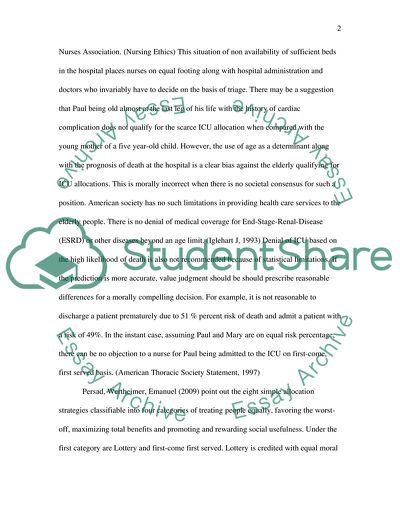 Law and Ethics in Health Care - Type : Case Study