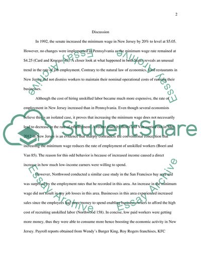 Economic Benefits of Increasing Minimum Wage