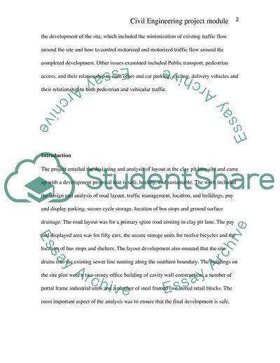Civil Engineering Project Module