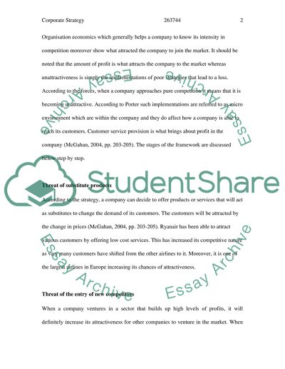 Strategic Plan of Ryanair the Low-Cost Irish Airline