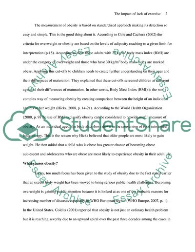 The impact of lack of exercise and an unbalanced diet on Americans and obesity