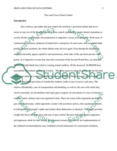 Gun Rights: Pros and Cons of Gun Control