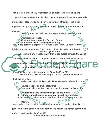 Fighting Cyber-Crime