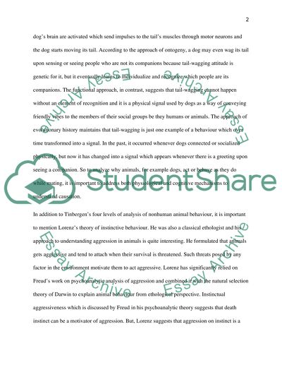 Animal Behaviour In Modern Psychology