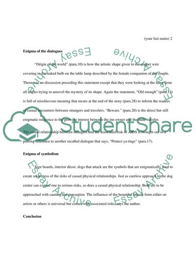 A Beautiful and Powerful Story by Ann DeWitt: Enigma and Symbolism