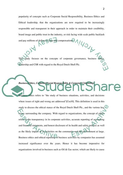 Business Governance and Corporate Social Responsibility