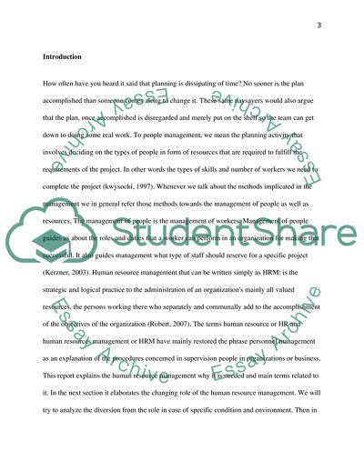 What Has Been the Changing Role of Human Resource Management