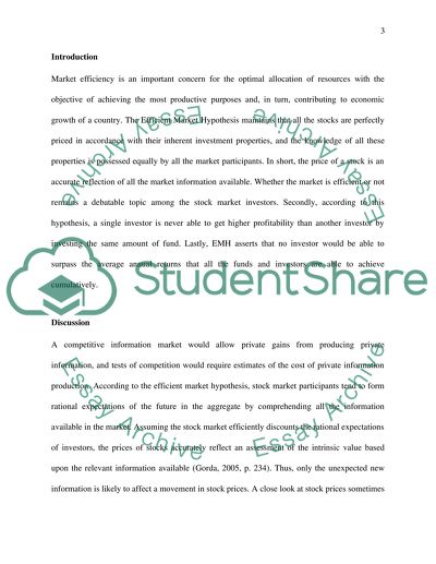 Based on recent events, discuss whether the stock markets are efficient according to the EMH