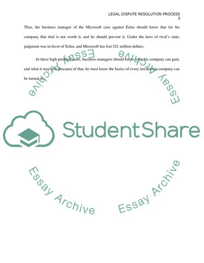 Legal Dispute Resolution Process and Alternative Dispute Resolution Mechanisms