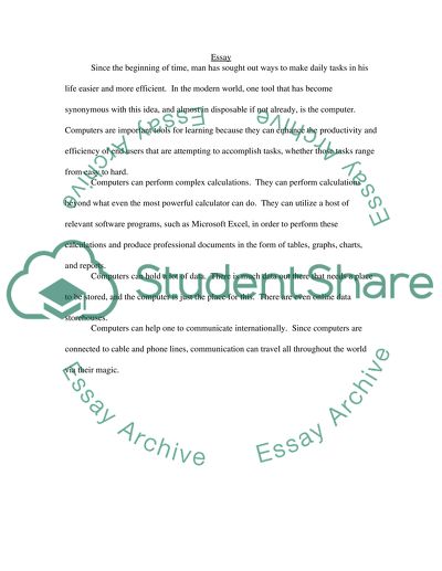 Computers and Education