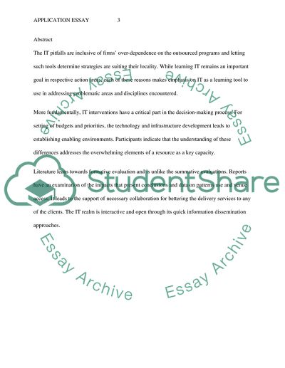 The IT Society and Current State of Knowledge