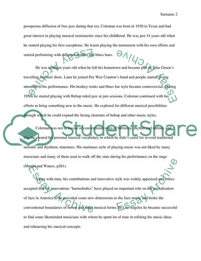 The Music of Ornette Coleman