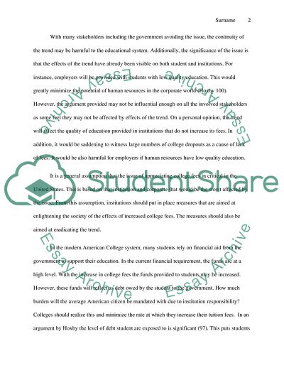 The Access of Education in the United States