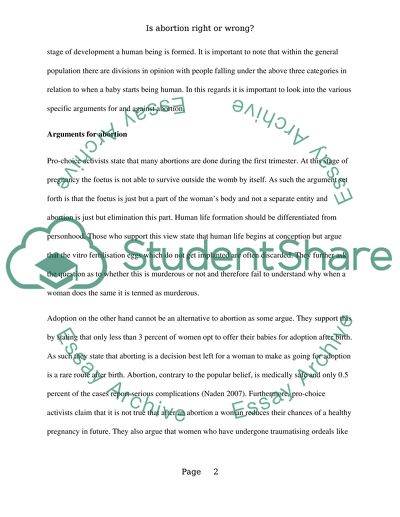 Abortion: For and Against Arguments