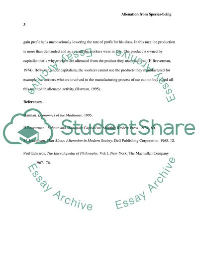 Alienation from Species-being