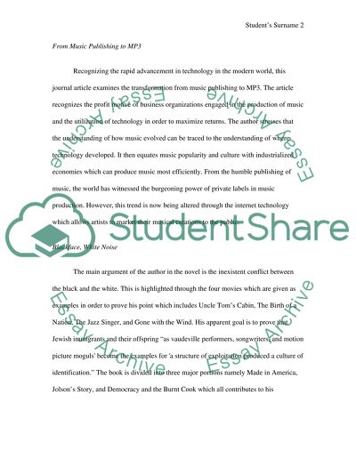 Summaries of Articles