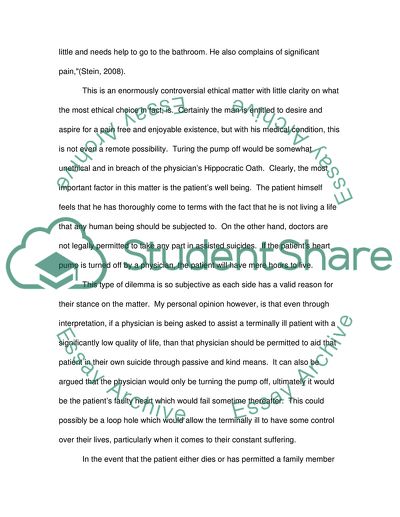 Modern Medicine and Death: The Dilemma