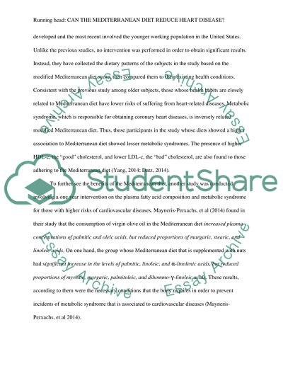 Can The Mediterranean Diet Reduce Heart Disease